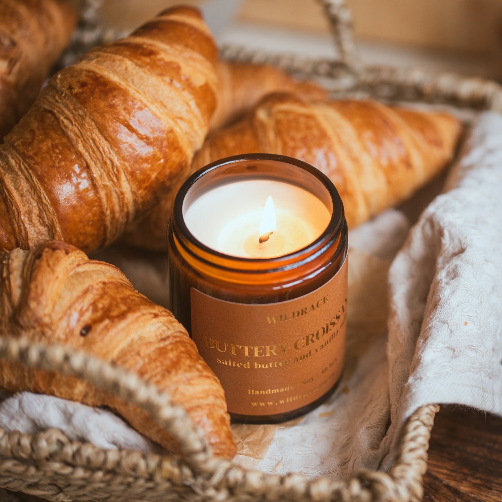 Buttery Croissant Candle - Pastry Scented Candle