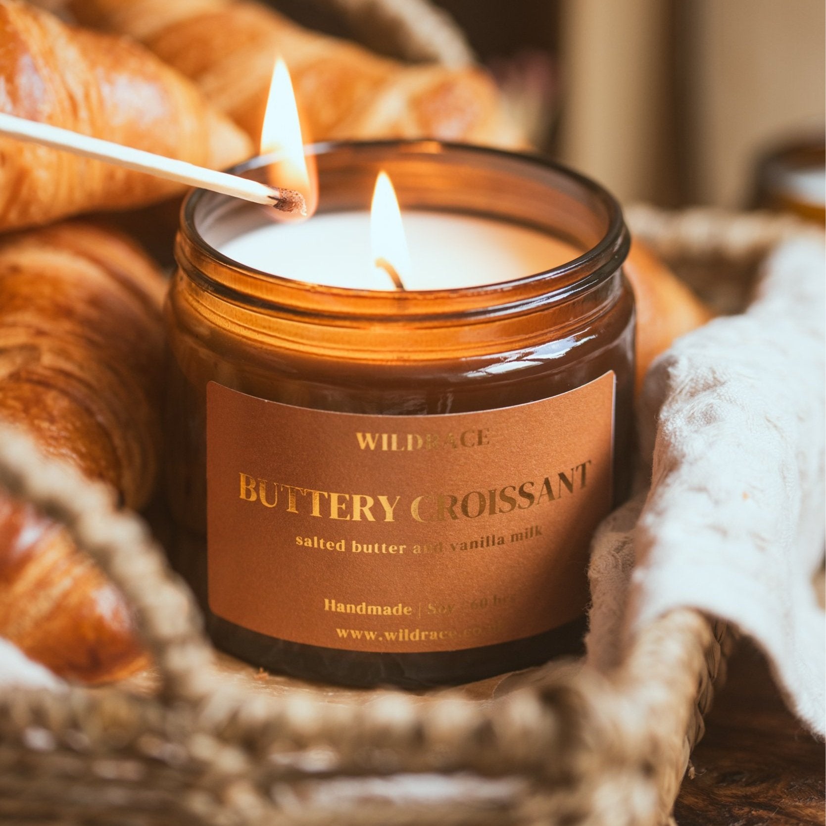 Buttery Croissant Candle - Pastry Scented Candle