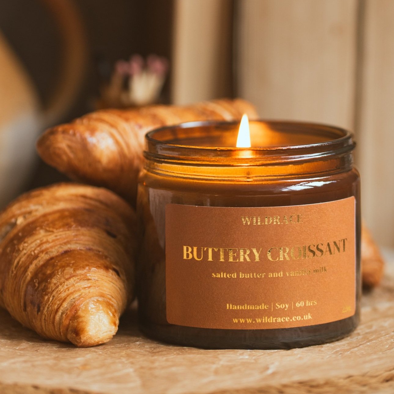 Buttery Croissant Candle - Pastry Scented Candle