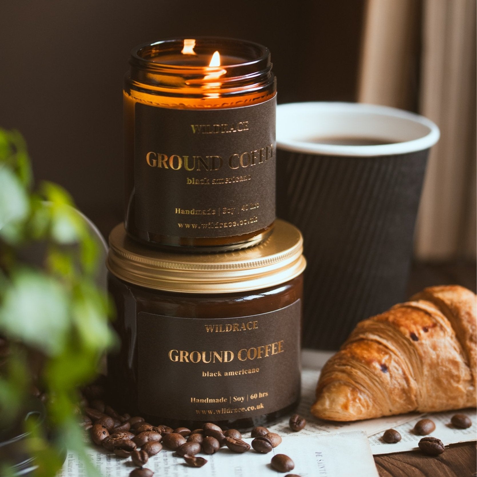 Ground Coffee - Fresh Coffee Espresso Candle