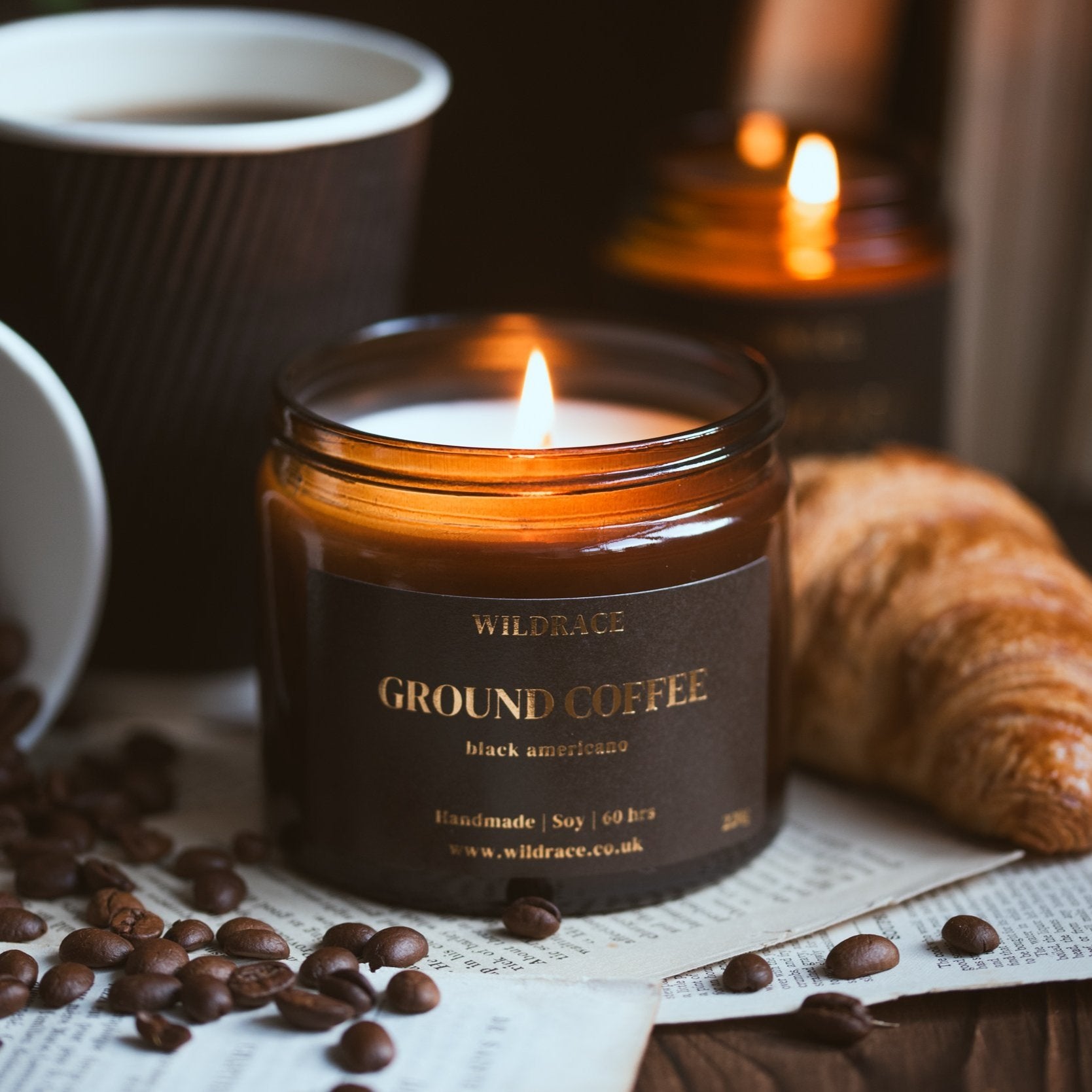 Ground Coffee - Fresh Coffee Espresso Candle