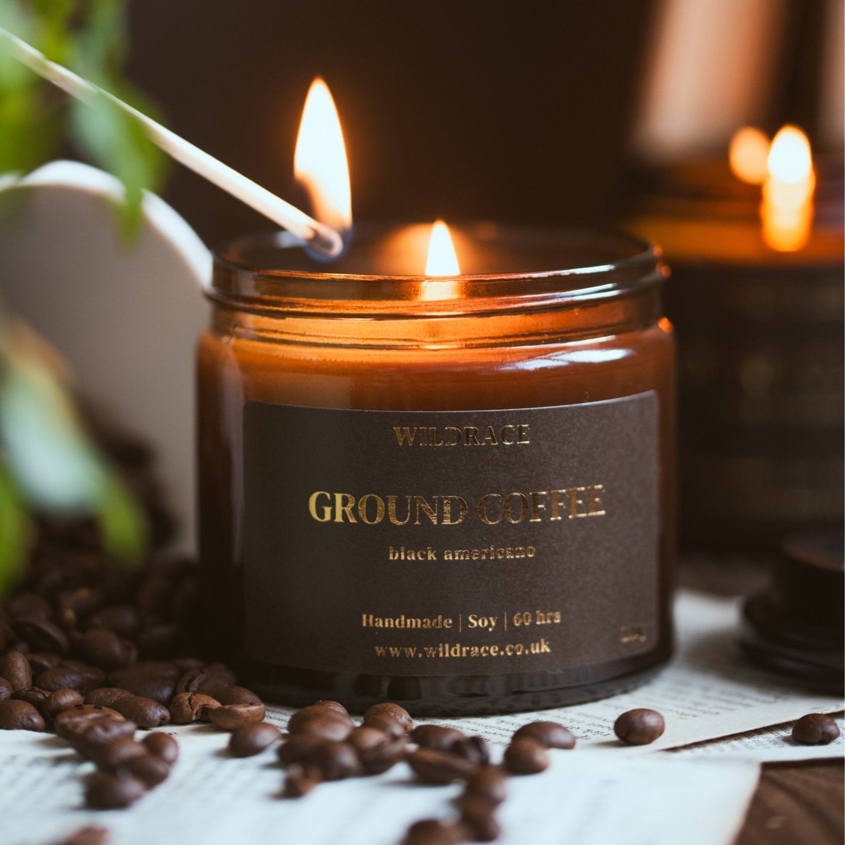 Ground Coffee - Fresh Coffee Espresso Candle