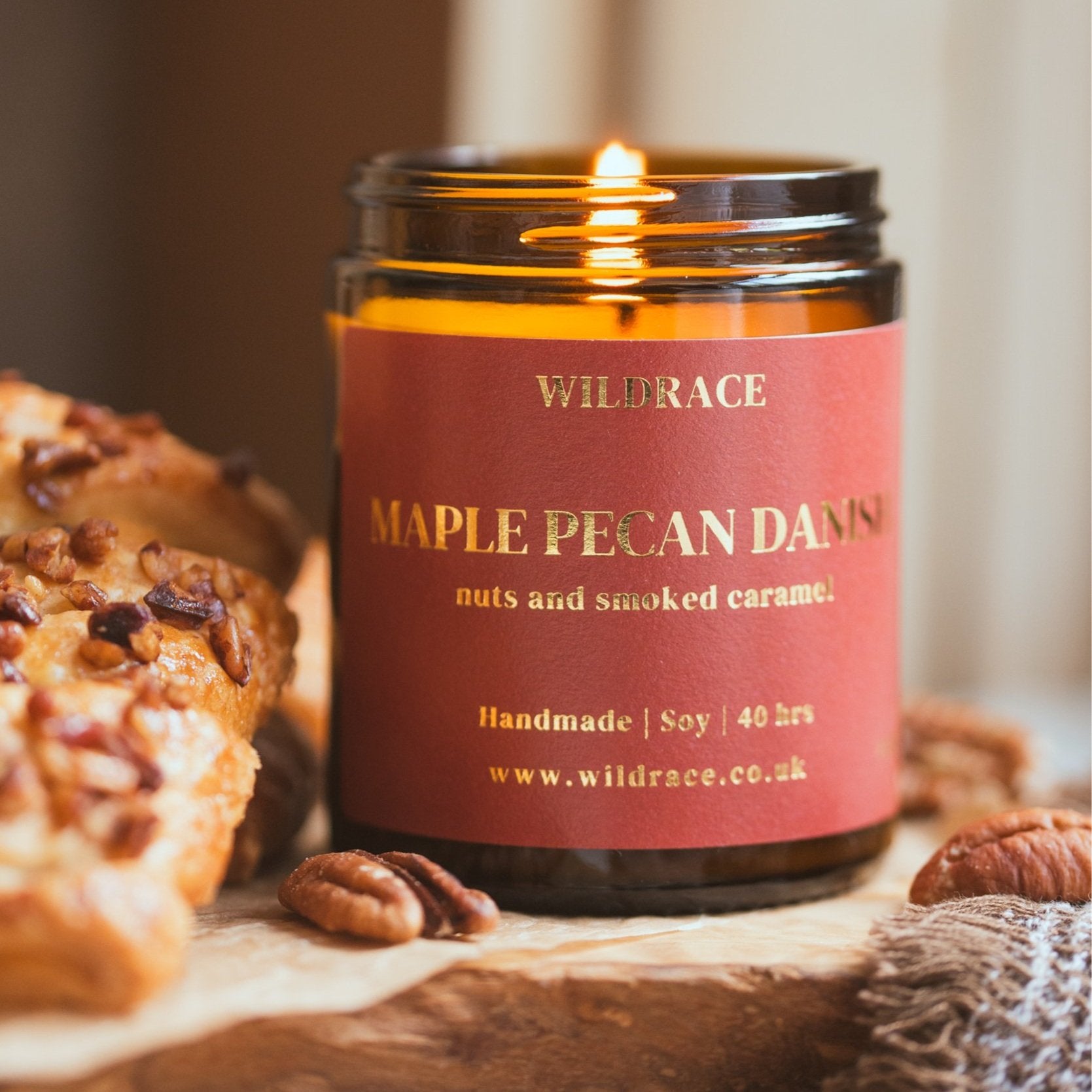 Maple Pecan Danish - Pastry Candle