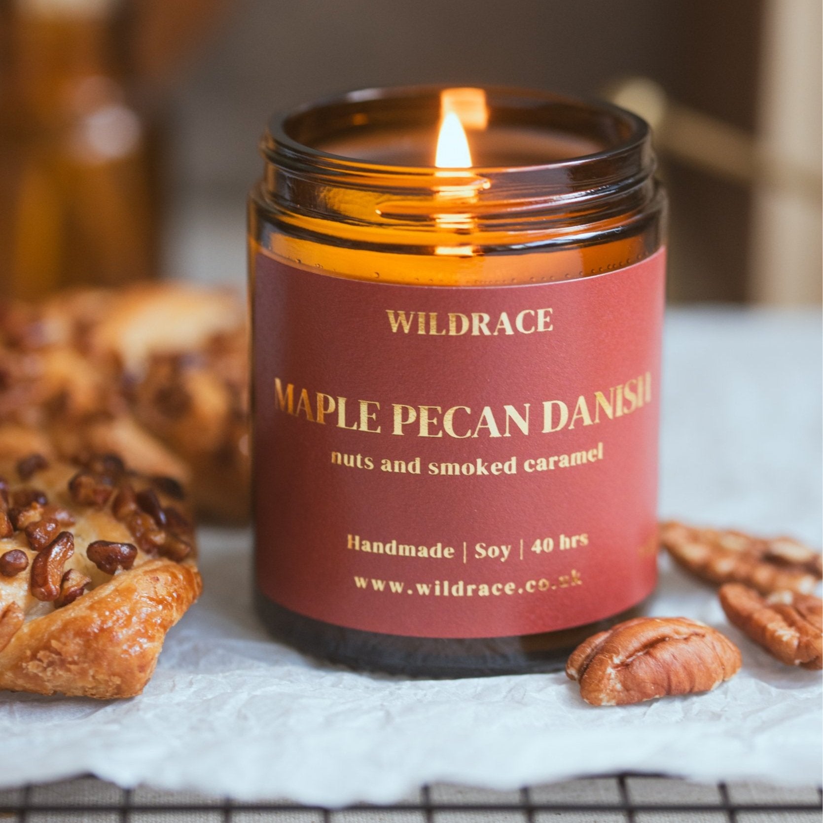 Maple Pecan Danish - Pastry Candle