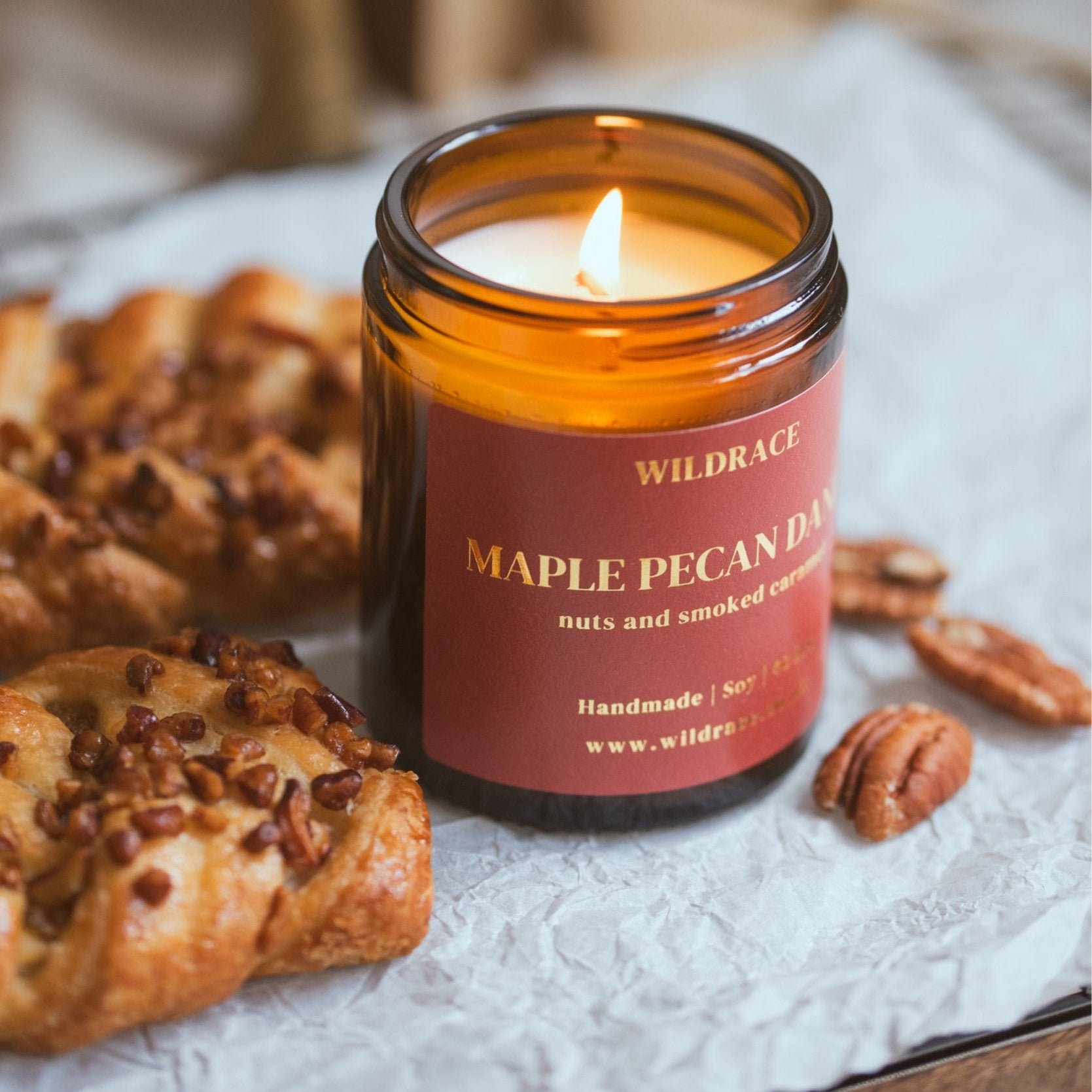 Maple Pecan Danish - Pastry Candle