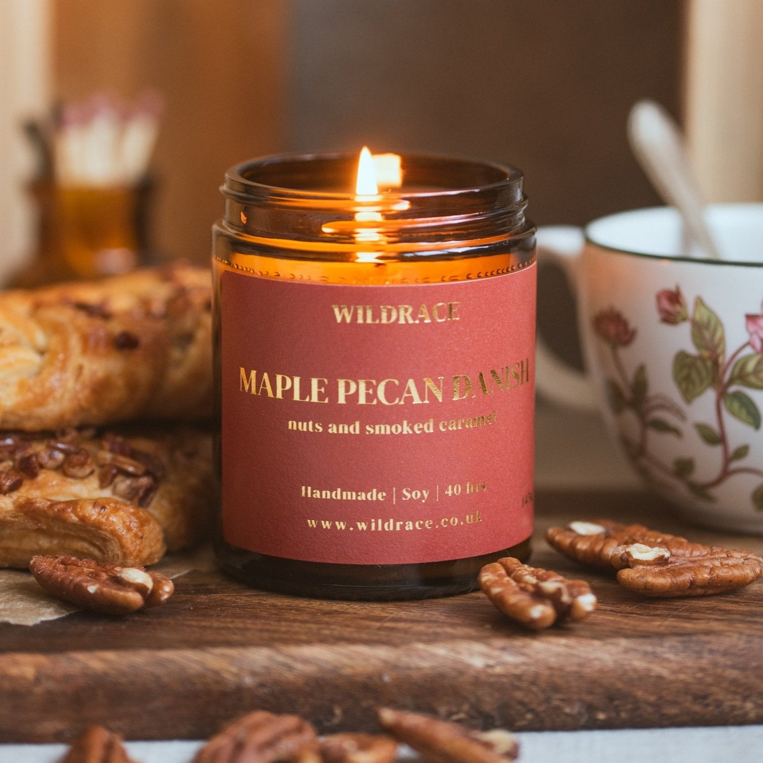Maple Pecan Danish - Pastry Candle