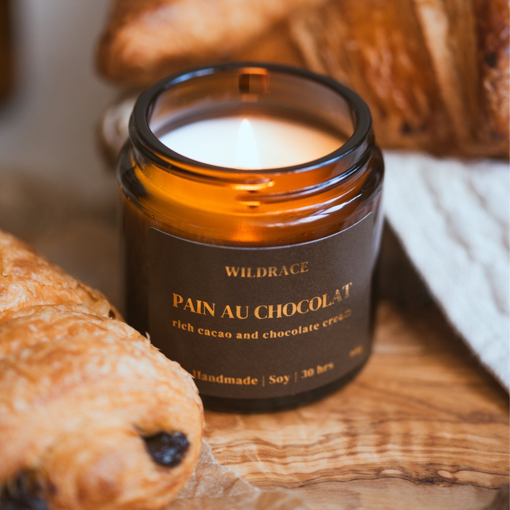 Patisserie Bakery Croissant Candle Gift Set