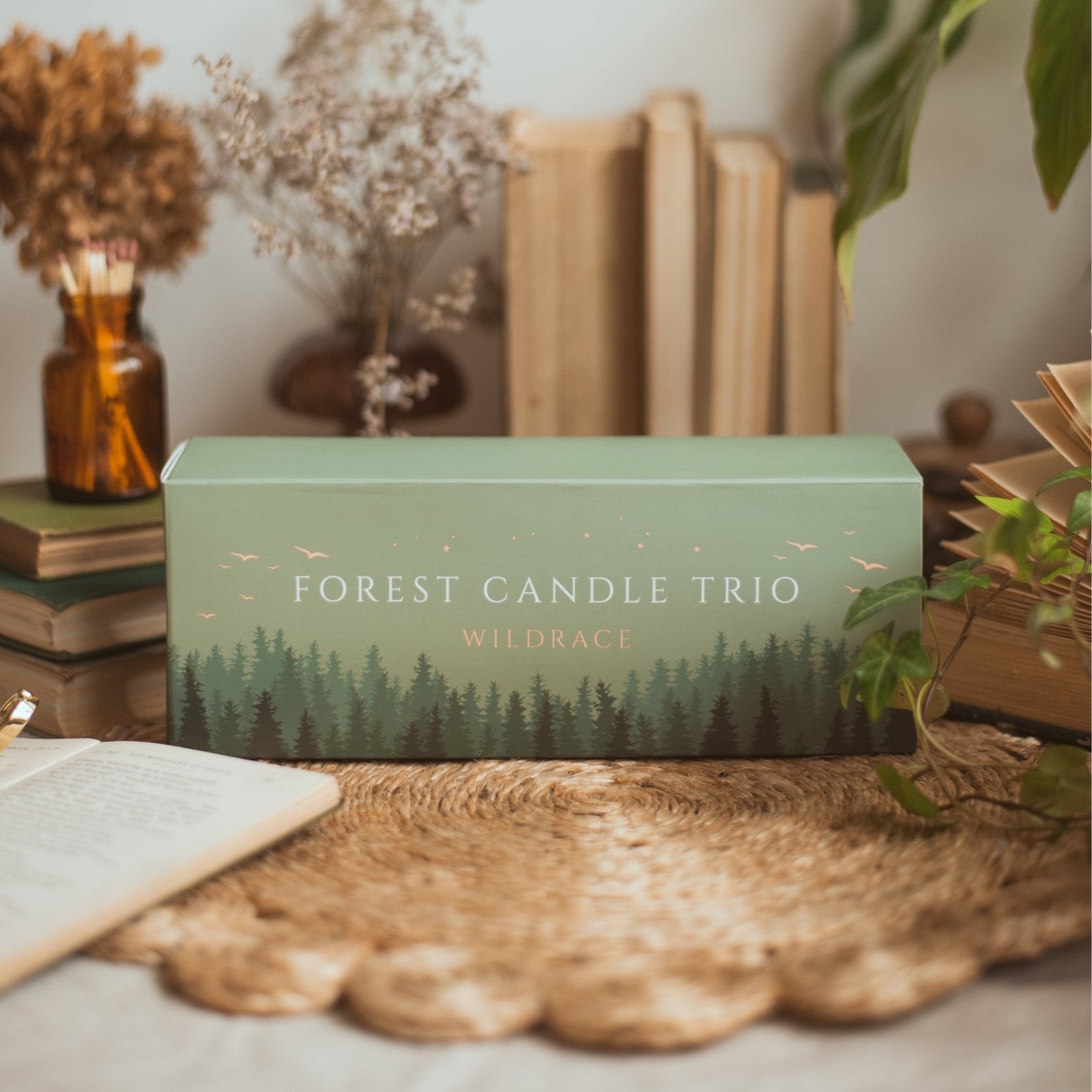 Whimsical Forest Candle Gift Set - Including Viral Petrichor Candle